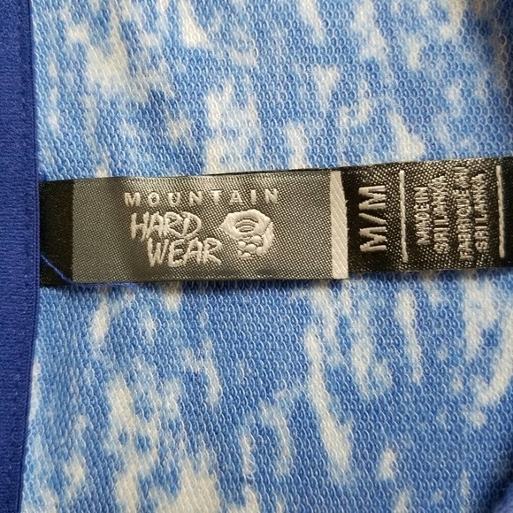 Mountain Hardwear Marled Blue Long Sleeve Top Medium - Picture 5 of 6